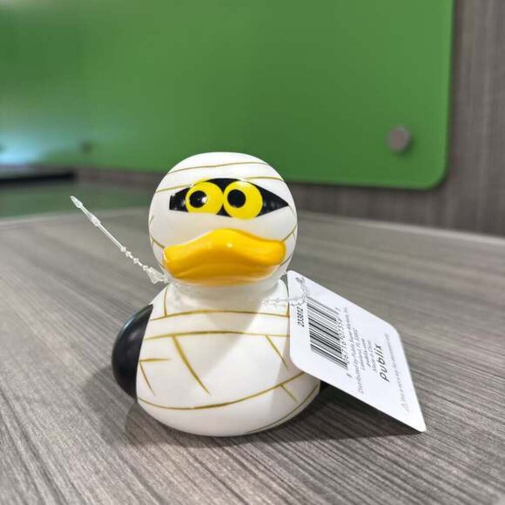 Publix Halloween Mummy Rubber Duck Decoration